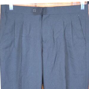 Opposuits Men Black Dress Pants Pleated Slim Fit Formal Business Pant Size EU50